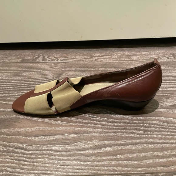 Franco Sarto Strap Sandals Leather Vintage Low Heel - Picture 5 of 7